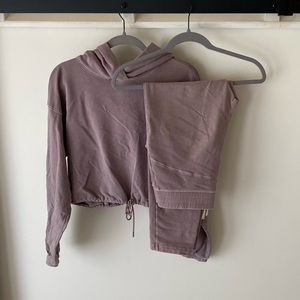 The Group Babaton Mauve Sweat Set